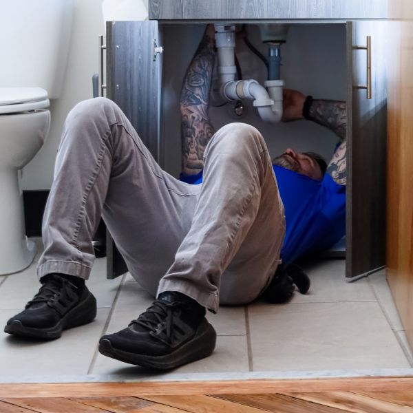 Drain Replacement Process Image | GPS Coordinates: 37.790977, 77.726142